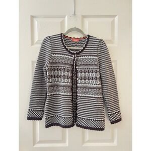 Oleana 100% Alpaca Norwegian Nordic Knit Cardigan - Women's XS